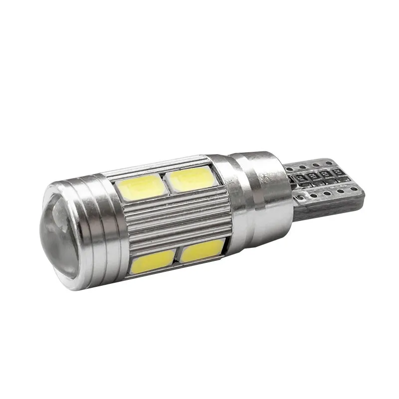 4 шт. T10 W5W canbus без ошибок 10 SMD 5630 5730 светодиодный светильник, Wedge Bulb, высокой мощности Светодиодный Стоянкы Автомобилей автомобиля туман светильник автомобильный габаритный фонарь 12V