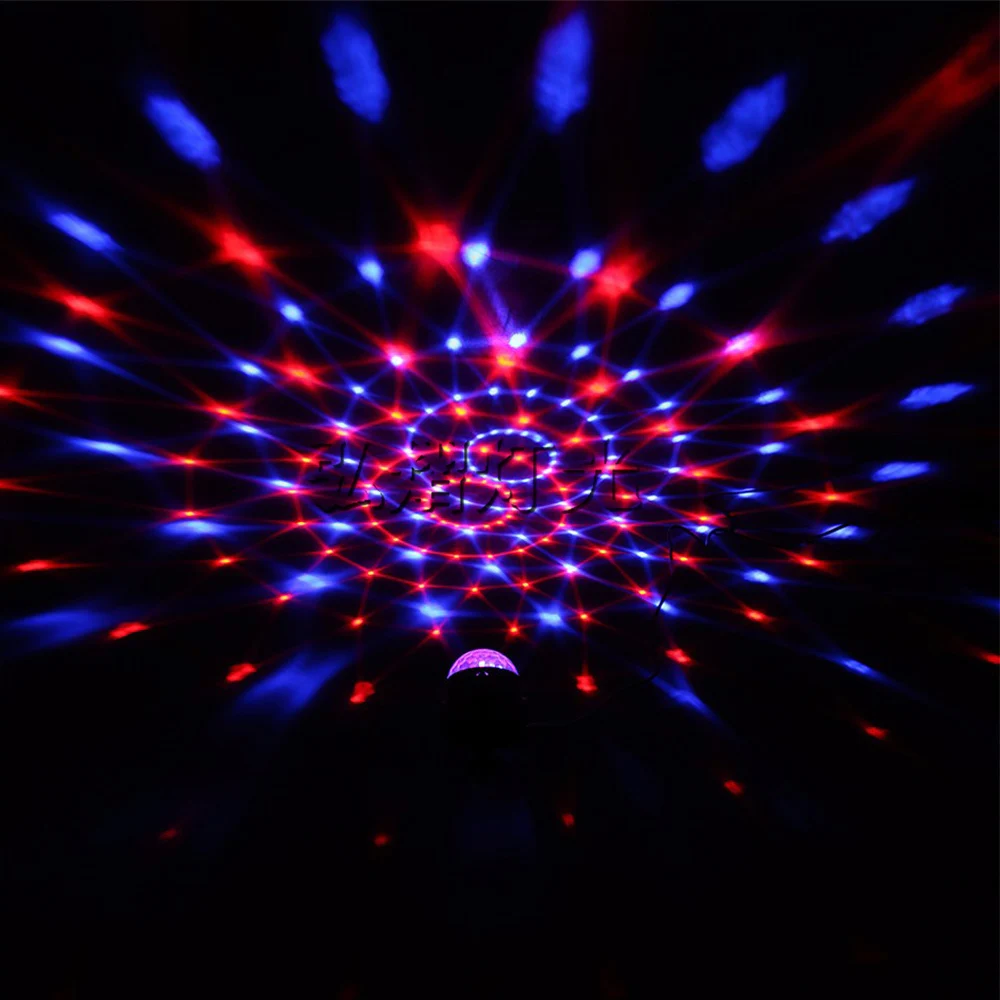 Светодиодная сценическая лампа DJ KTV диско лазерный светильник вечерние светильник s Звук ИК пульт дистанционного управления Рождественский проектор мини RGB 3 Вт хрустальный магический шар