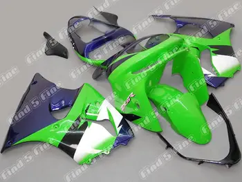 

green blue white black for KAWASAKI Ninja ZX-6R 98-99 ZX6R 98 99 ZX6R 1998-1999 ZX 6R 1998 1999 ABS fairing kit