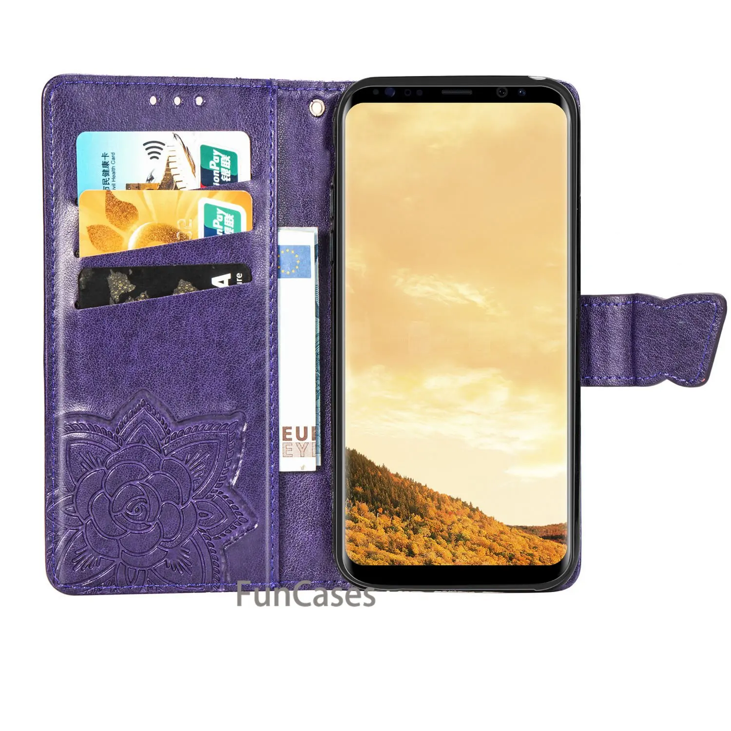 Кожаный чехол с откидывающейся крышкой для samsung Galaxy S8 Роскошный футляр