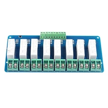 8-Ch Ssr 5A Dc-Dc 5V-220V Solid State Relay Small High-Power Solid-State Relays Input 3~5Vdc Output 5~220Vdc