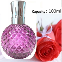 Aroma Reed Diffuser – Fragrance Essential Oil Lamp Glass Bottle with catalytic Incense burning wick & Funel for Aromatherapy