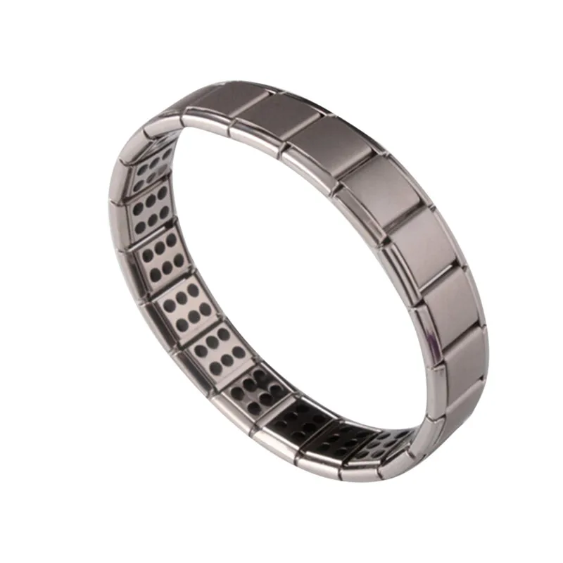 

Health Men Charm Bracelet Punk Jewelry Magnet Germanium Titanium Steel Bracelet & Bangles Fashion Stainless Steel Watchband