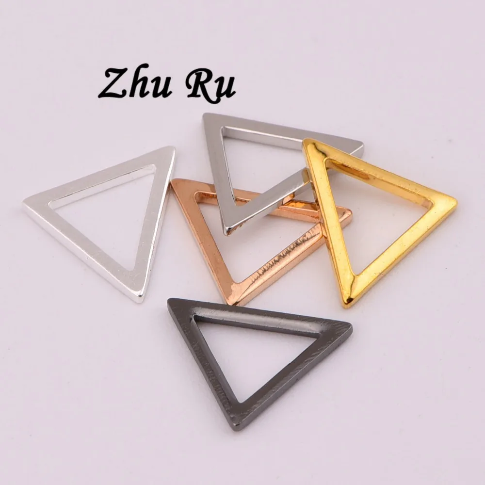 ZHU RU 10 шт./лот DIY модные ювелирные изделия треугольные подвески для подвесок