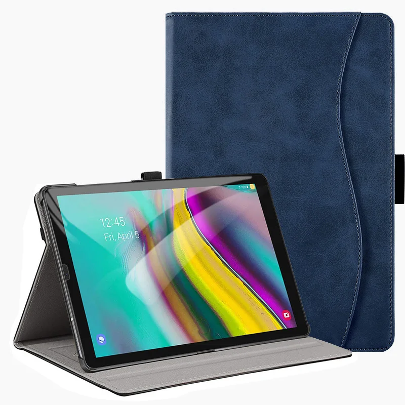 Dark Blue Чехол для samsung Galaxy Tab S5E 10," планшет выпуска, модель SM-T720/SM-T725 pu кожаный чехол-подставка с ремешком на руку - Цвет: Dark Blue