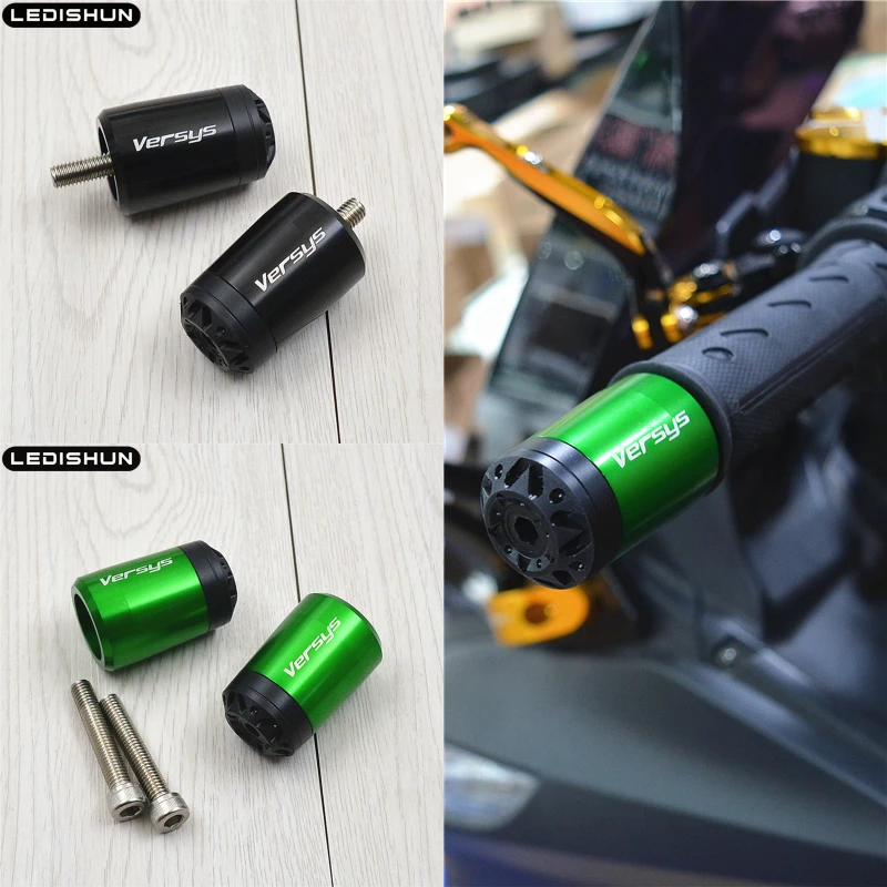 

Handlebar Grips Bar Ends Cap Slider For KAWASAKI VERSYS 250 300 650 1000 VERSYS-X 300 VERSYS650 VERSYS Motorcycle Accessories
