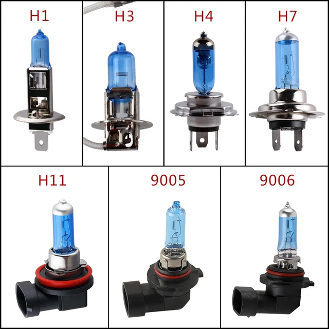 Ampoules halogènes Super lumineuses H1 H3 H4 H7 H11 9005 HB3 9006 HB4 55W  100W 12V