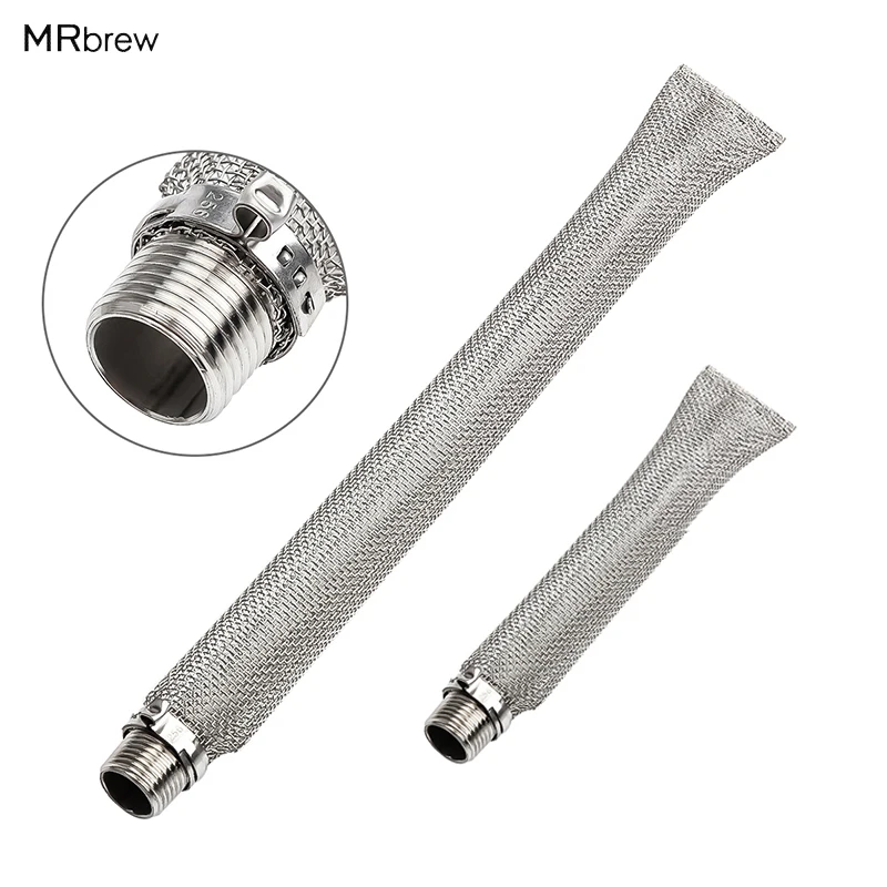 

6/12 Inch Stainless Steel 304 Bazooka Screen 1/2'' NPT For Hop Spider Beer Homebrew Kettle Mash Tun/mesh Filter Beer Brewing