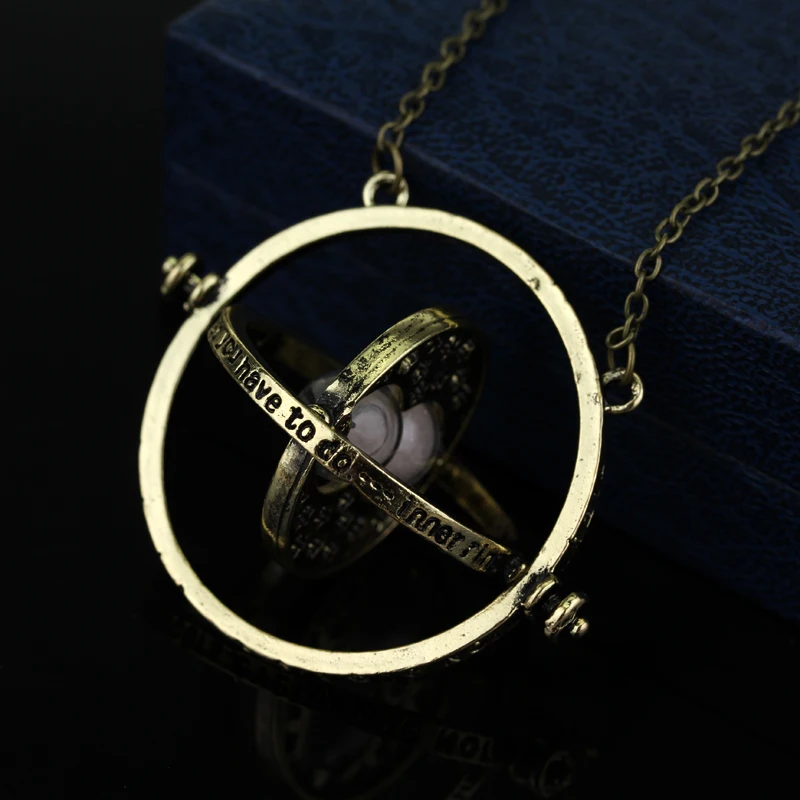 Винтажное вращающееся ожерелье Horcrux Time Turner, конвертер времени, кулон времени, ожерелье для женщин, мужчин, аксессуары для женщин