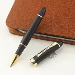 Jinhao 450 гелевая ручка Роскошный Матовый Черный Золотой Шариковая ручка с зажимом с 0,7 мм Заправка роликовая шариковая ручка Подарочная