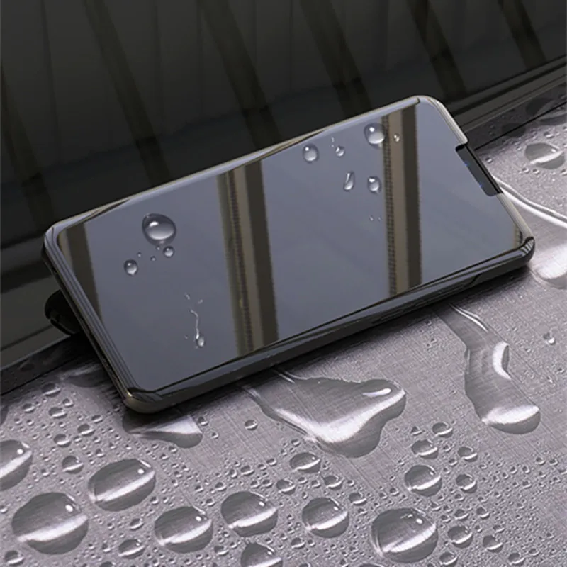 Прозрачный зеркальный смарт чехол для телефона Samsung S20 S10 S9 S8 Plus откидная
