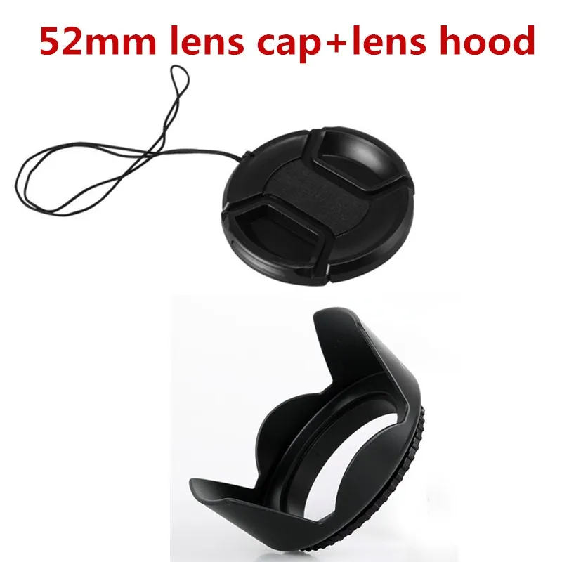 

2 pcs/set 52mm Flower Lens Hood + 52MM lens cap For NK D3100 D5000 D3000 CN SX30 SX40 photography accessories