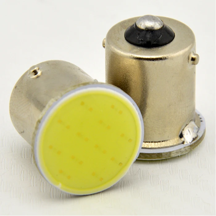 50 шт. супер яркий S25 1156 COB 12SMD BA15S P21W авто сигнал светодиодные фонари заднего хода