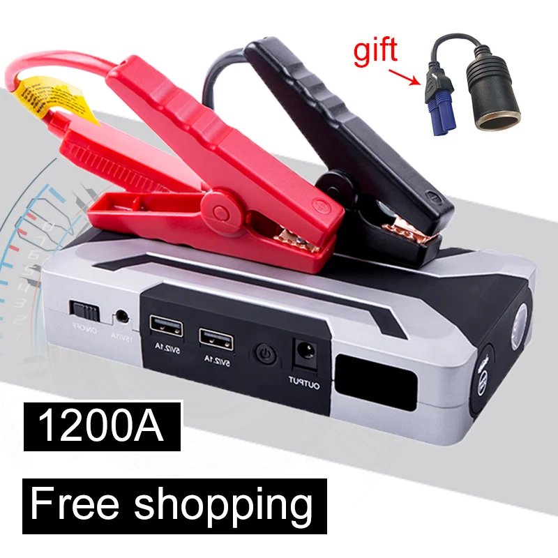

Petrol 8.0L Diesel 6.0L Start Device 1200A 12V Car Battery Jump Starter Auto Jumper Engine Power Bank Starting Up Car booster