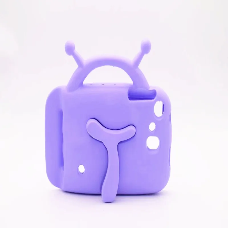 10 шт./ для Ipad Mini 1 2 3 детский чехол с ремешком и подставкой EVA Save Shell Форма улитки чехол - Цвет: purple