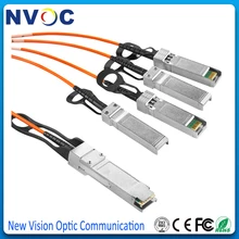 40G QSFP+ до 4* SFP+ 5M(15 футов) OM2 активный оптический кабель, 40G QSFP+ до 4x10G SFP+ секционный активный оптический кабель