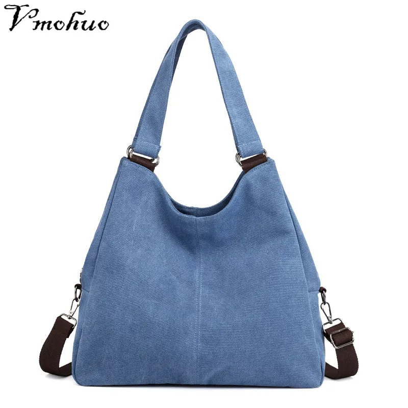 

VMOHUO Woman Canvas Bags Casual Shoulder Bag Fashion Portable Big Tote Female Large Capacity Leisure Handbag Lady Messenger Bags