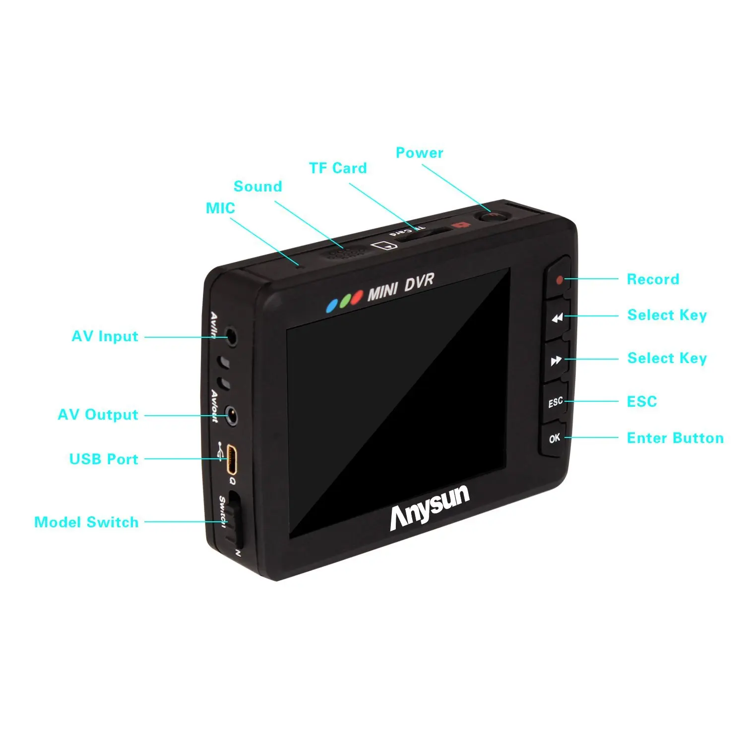 Мини DVR камера 2 5 &quotlcd портативная мини система записи видео Кнопка рекордер