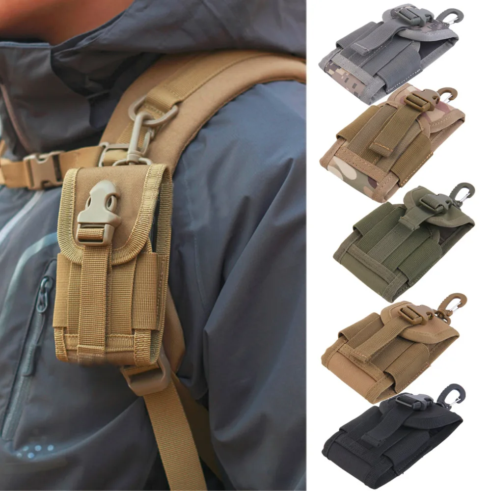 

4.5 inch Oxford Universal Army Tactical Bag for Mobile Phone Hook Cover Pouch Case Hard Wearing Heavy Duty free shipping