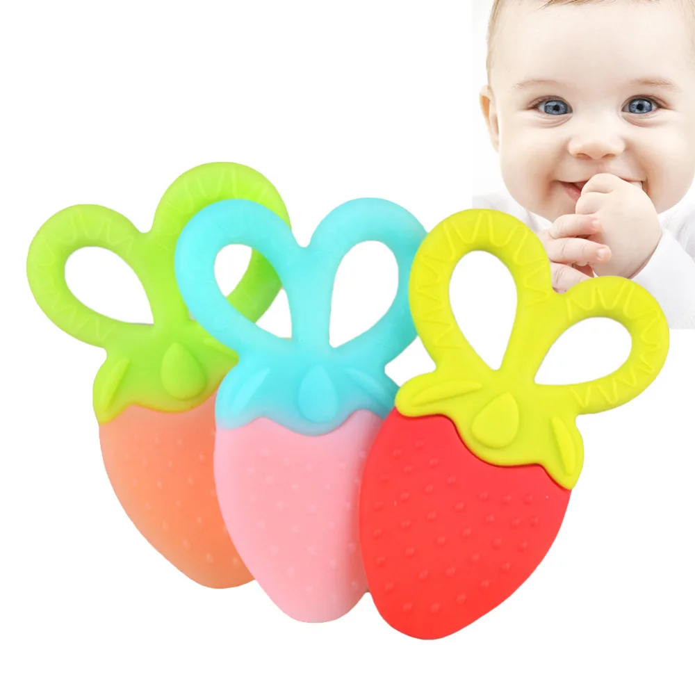 3D Pure Silicone Fruit Teether Biting Toy Gutta Pertscha Original