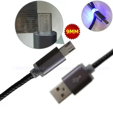 9 мм удлиненная Головка Micro USB соединительный кабель 1 м светодиодный кабель для HOMTOM ZOJI Z8 Z7 для Cubot Kingkong для Nomu S10 S20 S30 mini