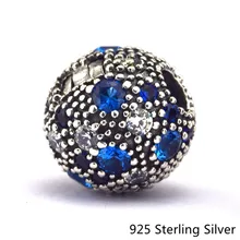 

CKK 925 Sterling Silver Jewelry Cosmic Stars, Multi-Colored Crystals Charms Beads Fits Pandora Bracelets