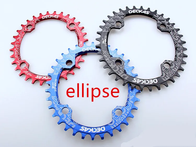 Овальная цепь DECKAS кольцо цепи горного велосипеда пластина ccrankset BCD 104 мм 32/34/36/38