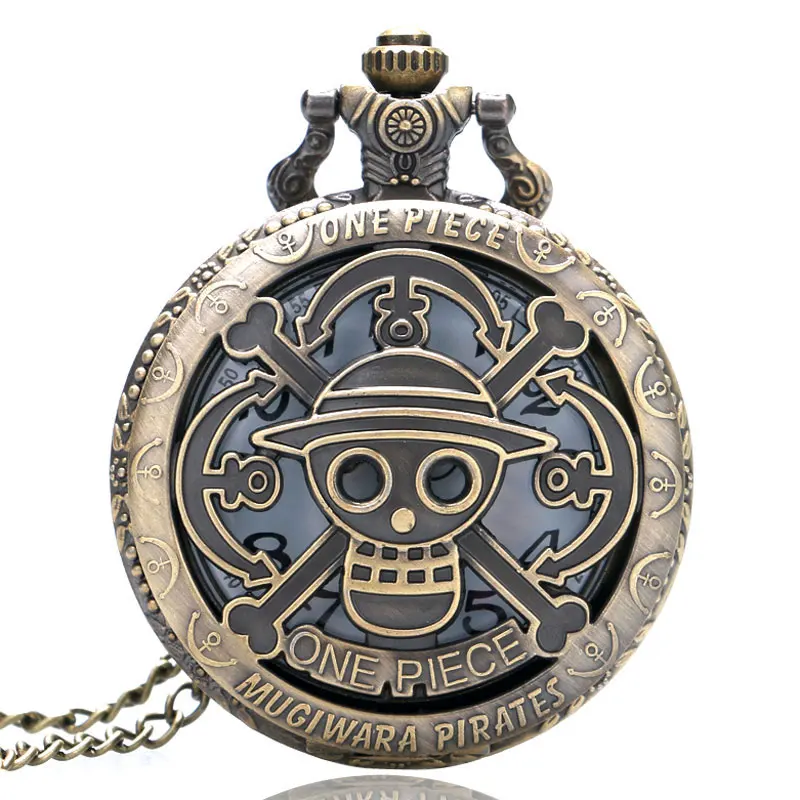 

New Steam punk Skull Pocket Watch Quartz Movement For Watch Hanging Chain Pendant necklace watch Relogio De Bolso