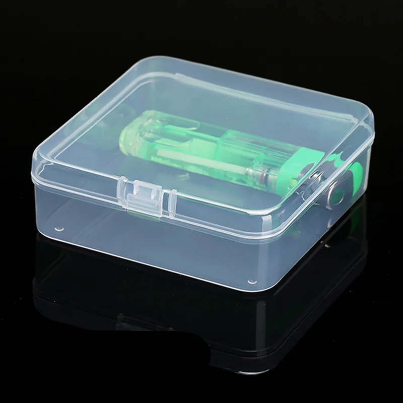 Пластиковая Маленькая прозрачная коробка для хранения ювелирных изделий Pill чип Органайзер Контейнер Чехол для дизайна ногтей батарея гаджеты коробки водонепроницаемый