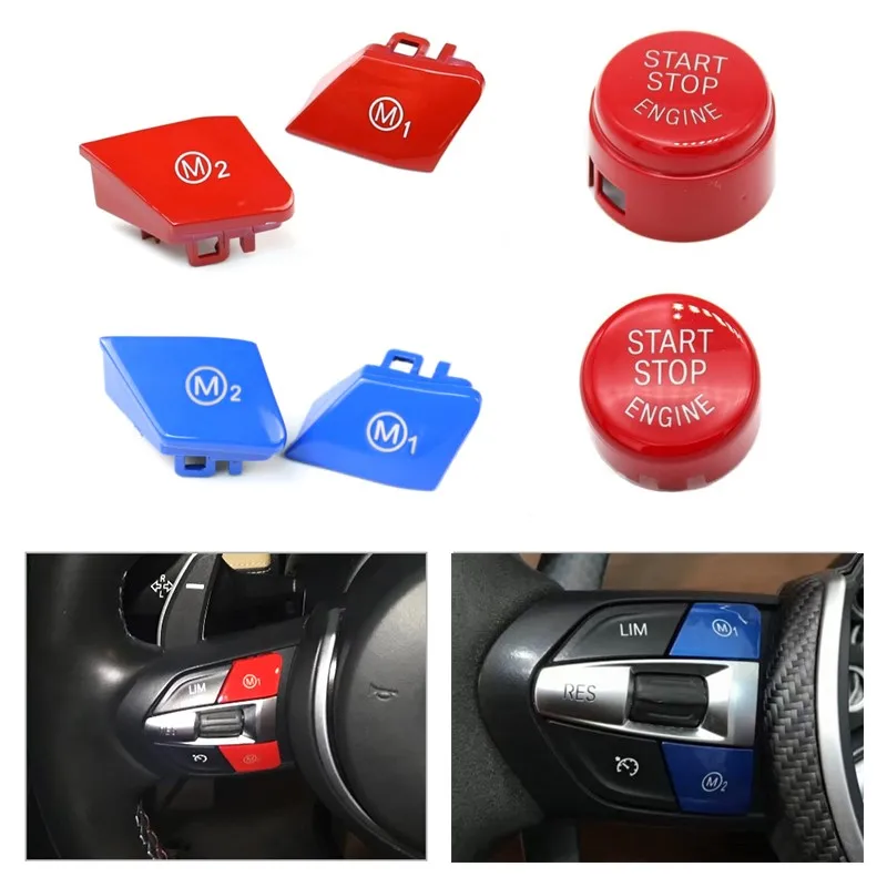 

Car Steering Wheel M1 M2 Mode Switch Button For BMW M3 M4 M5 M6 X5M X6M F80 F82 F83 F10 F15 F16 F30 F32 F34 F36 F06 F12 M Sport