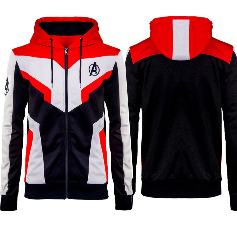 Avengers Endgame Jacket Cosplay Costumes Quantum Realm Advanced Tech Hoodie Women Sweatshirt Hoodies Iron Men Avengers 4 Coat