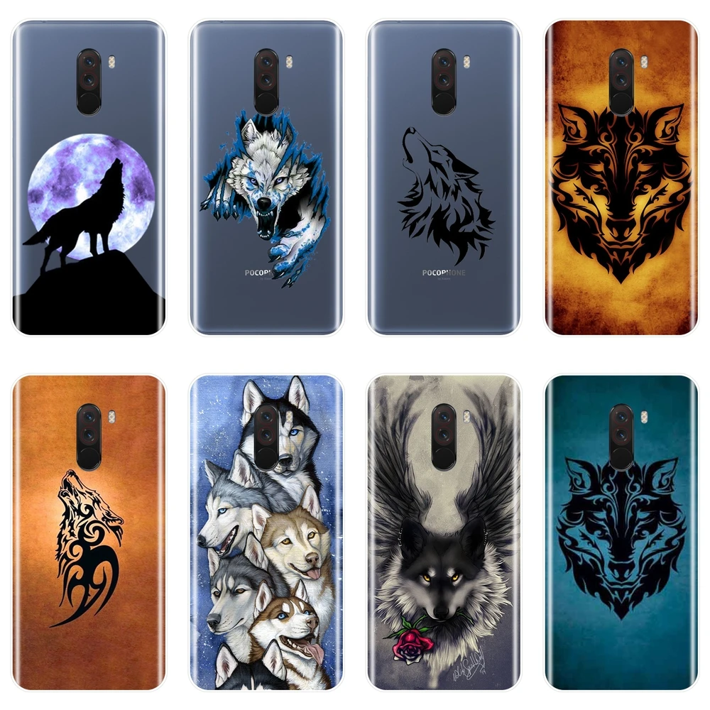 

Silicone Phone Case For Pocophone F1 Xiaomi Redmi Note 4 4X 5 5A 6 Pro Prime Cool Wolf Soft Back Cover For Redmi S2 6A 5 Plus 4A