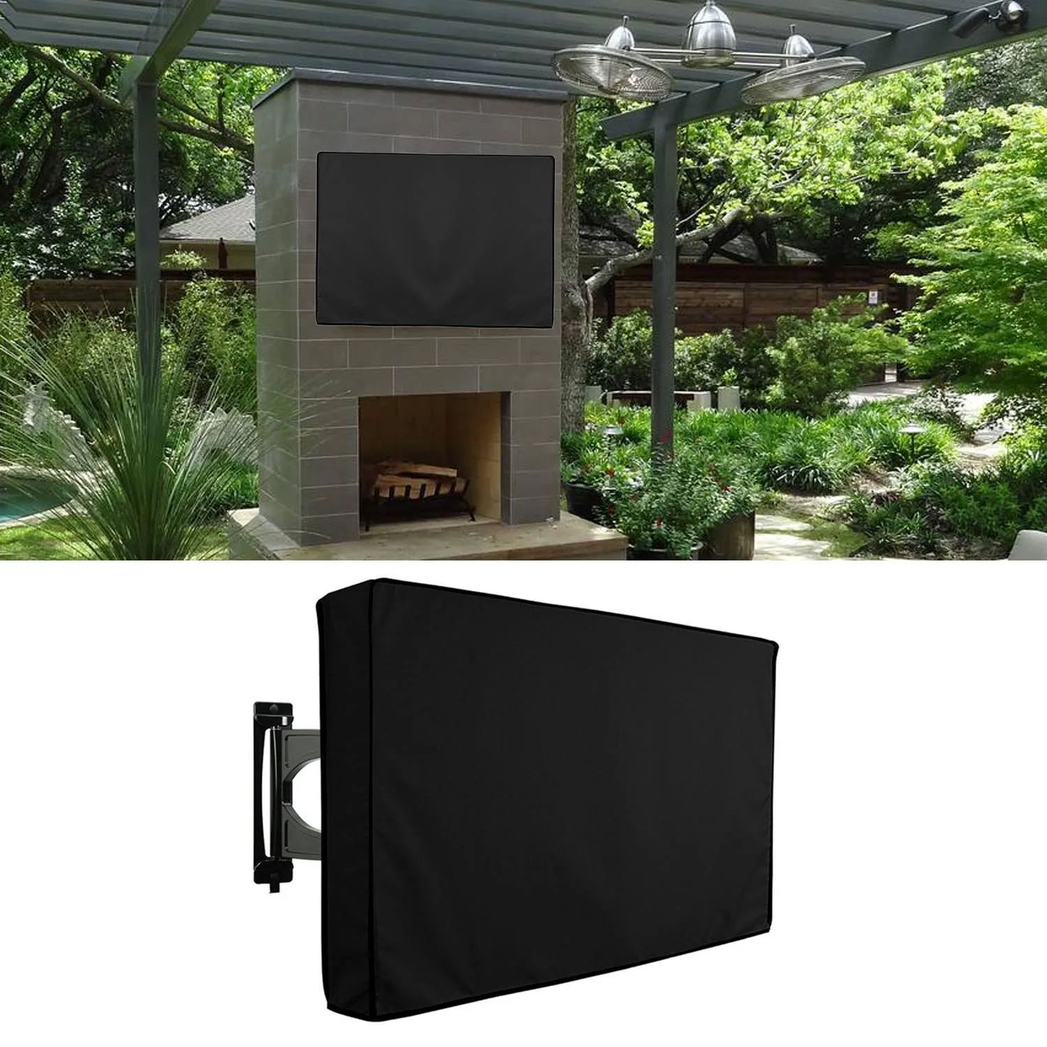 Tv Cover Outdoor Khomo Gear Weatherproof 40 42 Protector Lcd Led Beige