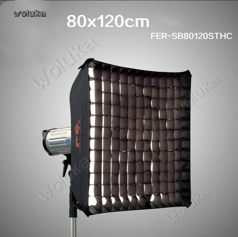 

Falconeye 80x120cm Quadrilateral softbox with honeycomb flashlight softbox large soft mask photographic equipment CD50 T06