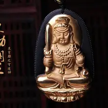 Новая световая точка петух обсидиан Бодхисаттва натальный Будда Кулон фудо патрон мужчин и женщин