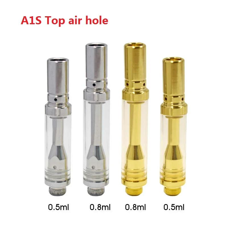 10pcs A1 Thick Oil Vape Cartridge Ceramic Coils Heating 0.5ml 0.8ml Tank 510 Thread Atomizer 10mm Diameter Vaporizer E Cigar 10pcs A1 Thick Oil Vape Cartridge Ceramic Coils Heating 0.5ml 0.8ml Tank 510 Thread Atomizer 10mm Diameter Vaporizer E Cigar