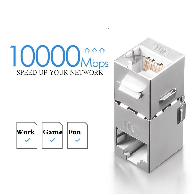 Aucas RJ45 соединитель Cat7 90 градусов настенная Выходная пластина модульный FTP 8P8C