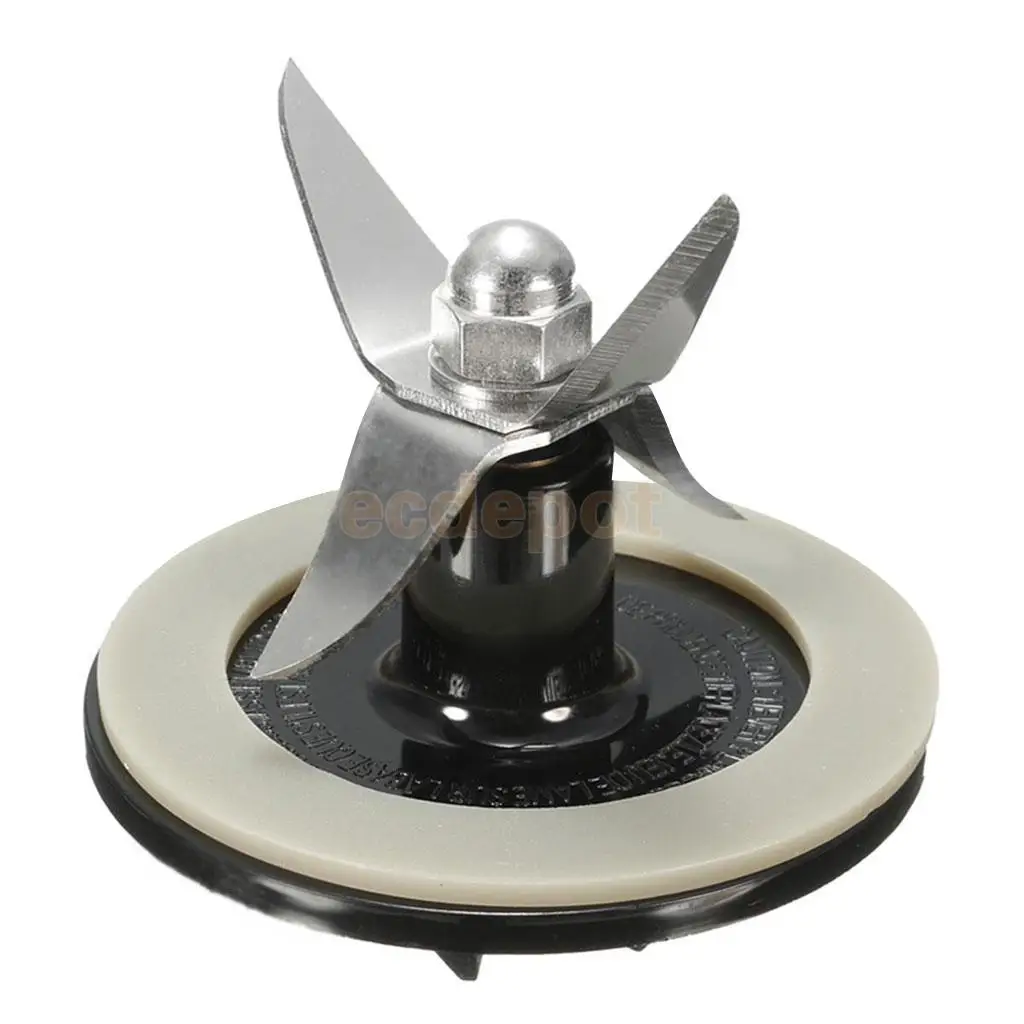 Stainless Steel 4 Head Blender Blade Replacement Black with Sealing