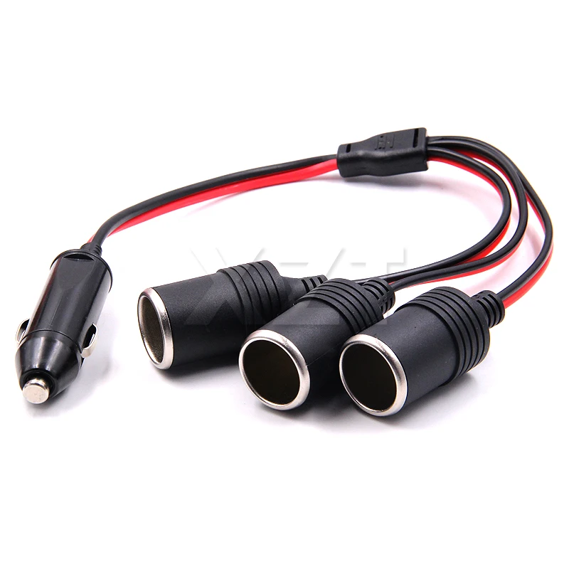 

High Quality Car Cigarette Lighter 12V 24V Power Charger Adapter 1 to 3 Way Socket Splitter Female Socket Plug Adapter