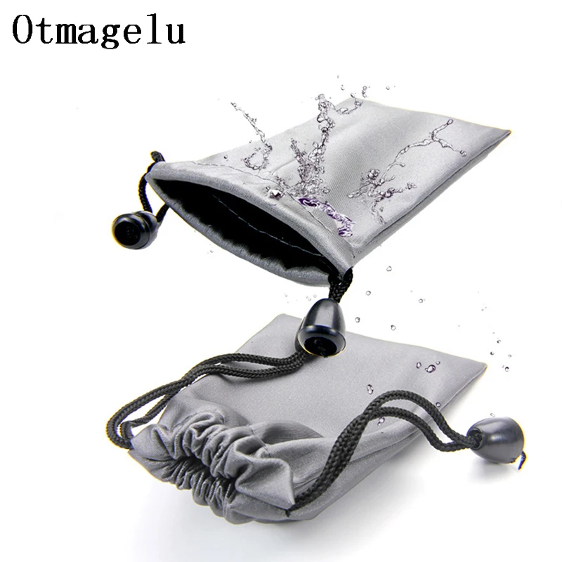 prativerdi Flannel Earphone Bag Waterproof Headset Storage Bags Portable Carrying Case For iphone Headphones Travel organizer6