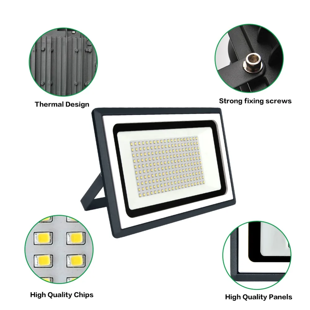 LED 투광등 100W 50W 30W 20W AC110V 220V 실외용 IP65 방수 반사경 스포트라이트 가로등 벽등 정원 조명