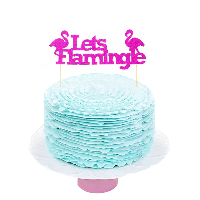 2PCS DIY Flamingo Cake Topper Lets Flamingo Cakes Topper Picks Flamingo