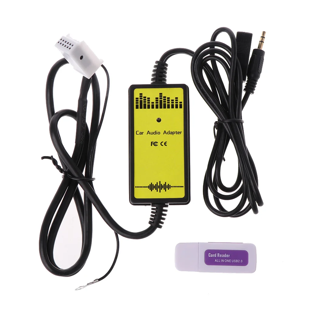 Автомобильный USB Aux in CD адаптер OOTDTY mp3 плеер Радио Интерфейс 12 Pin для VW Audi Skoda Seat|radio