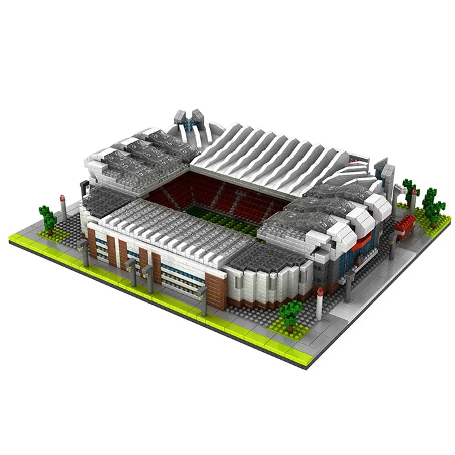 Preise Architektur block Old Trafford Fußballplatz Spielzeug Nou Camp Stadion Bausteine Bildungs Bricks Geschenke