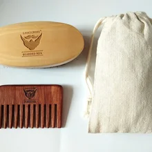 Кабана щетка из голландсокого дерева и красного цвета ручной работы Расческа с широкими зубчиками для мужчин уход за медведем подарок усы для лица щетка для волос выгравированный логотип