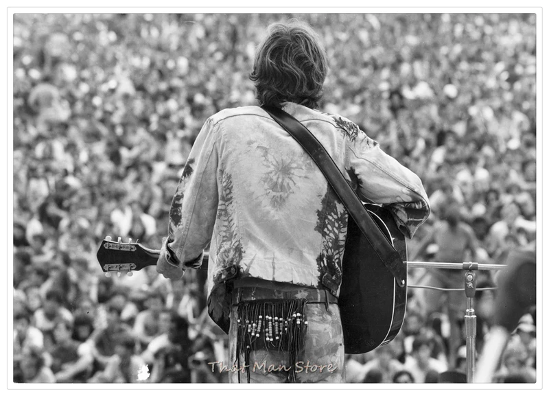 Постер Woodstock для фестиваля рок настенные наклейки с четким изображением