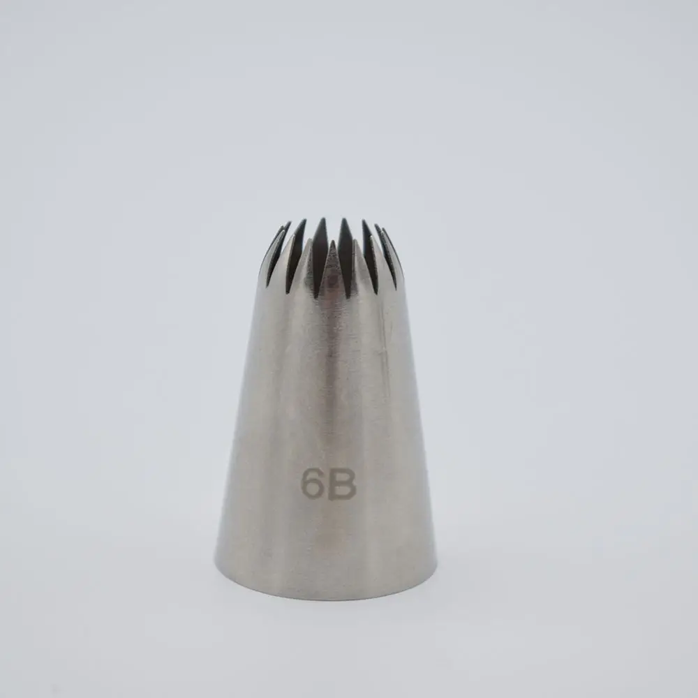 

1 PC 6B Icing Nozzle Decorating Tips Sugarcraft Cake Decorating Pastry Tools Seamless Icing Tube Nozzle Bakeware