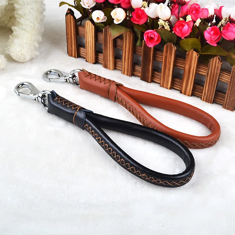 

1Pc For Dogs Breed Accessories Faux Leather Short Pet Leash Belt Dog Collars & Leashes Traction Rope High Quality T0.41