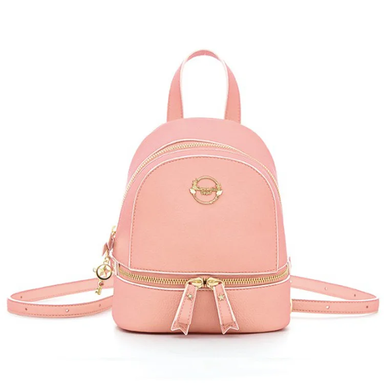 

Anime Card Captor Sakura Action Figure Printed Leather Cartoon Mini Girls Student Compact Backpack Knapsack Shoulders Lolita Bag