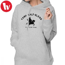 

Percy Jackson Hoodie Camp Half Blood Hoodies Street wear Sweet Hoodies Women Printed Cotton White Long-sleeve Pullover Hoodie